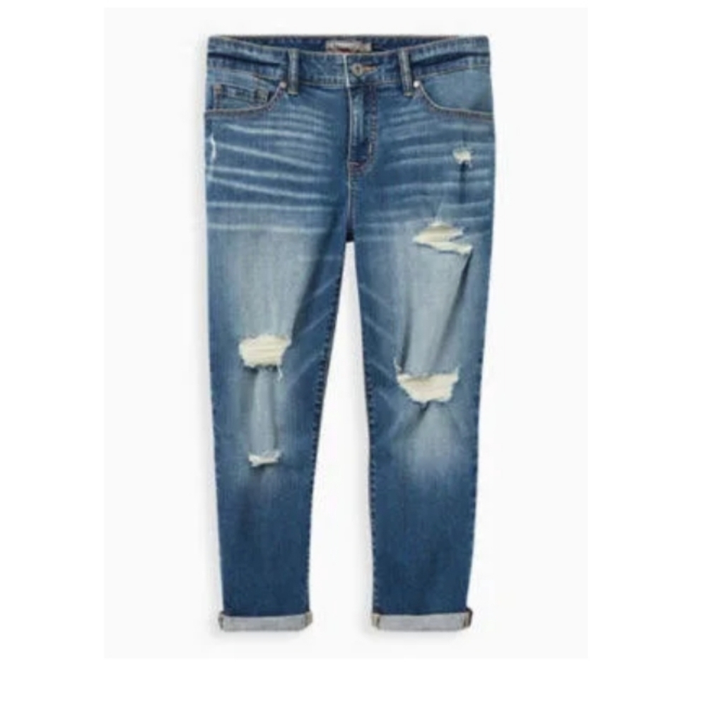 Torrid Mid Rise Skinny Cropped Skinny Jeans Size 22 - Picture 2 of 7